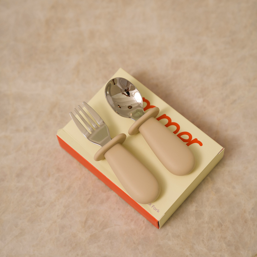 Toddler Cutlery Set - Oat