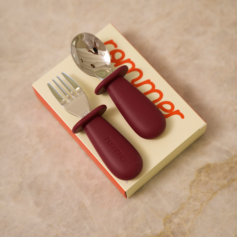 Toddler Cutlery Set - Plum