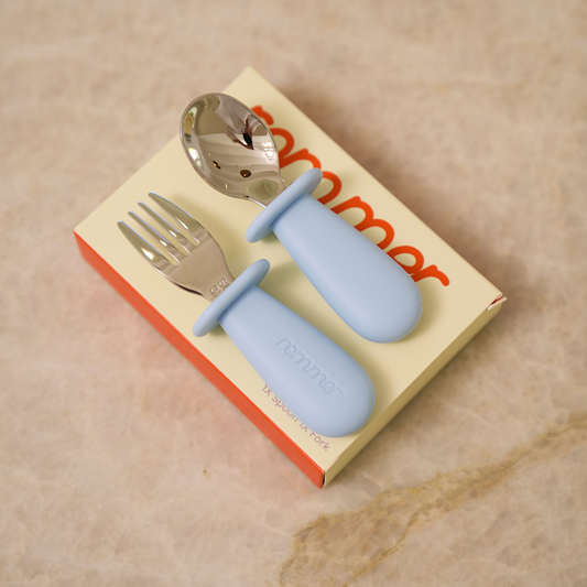 Toddler Cutlery Set - Sky