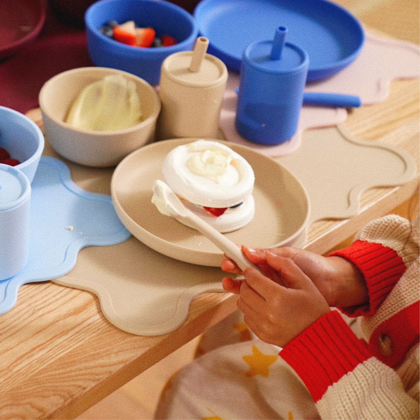 Wiggly Placemat - Oat